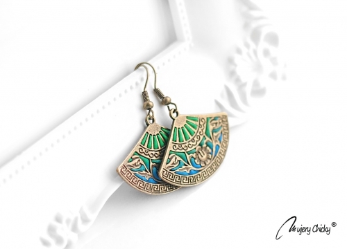 Cercei Evantai Safir