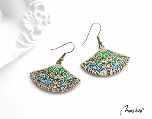 Cercei Evantai Safir