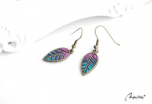 Cercei Frunza Orchid