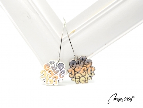 Cercei Plume argintii - Nostalgia