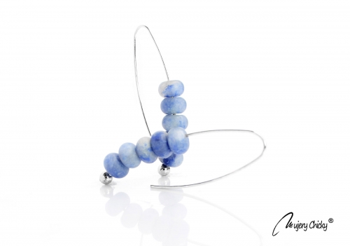 Cercei Imperfect Aventurin Albastru