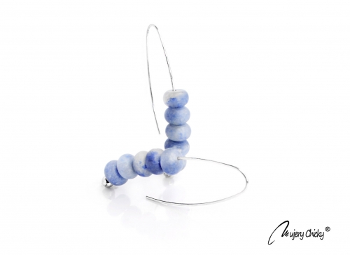 Cercei Imperfect Aventurin Albastru