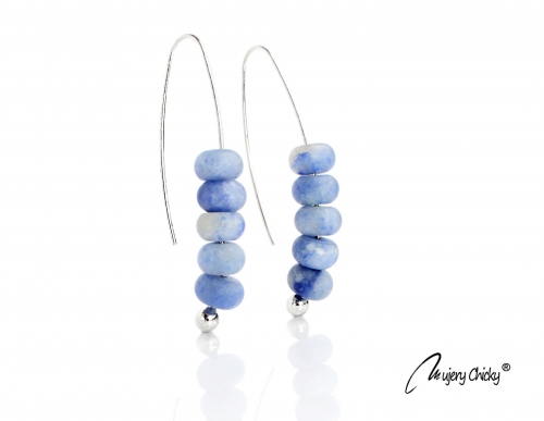 Cercei Imperfect Aventurin Albastru