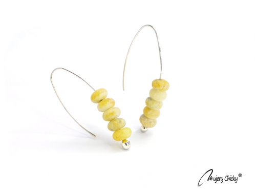 Cercei Imperfect Turcuaz Galben