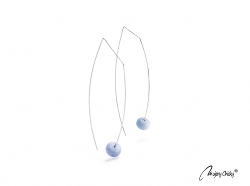 Cercei Morfoza Aventurin Albastru