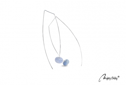 Cercei Morfoza Aventurin Albastru