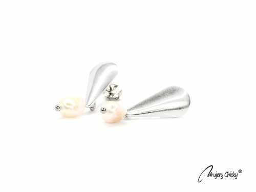 Cercei Lacrima Perlata 