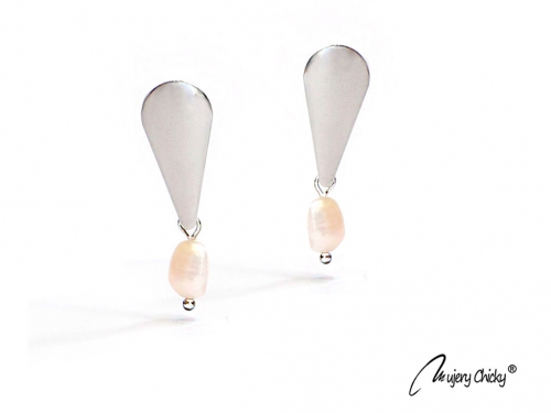 Cercei Lacrima Perlata 