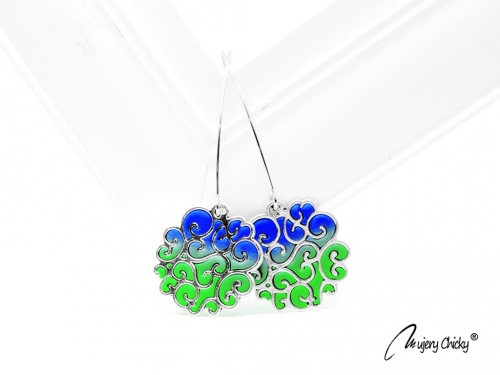 Cercei Plume argintii - Life