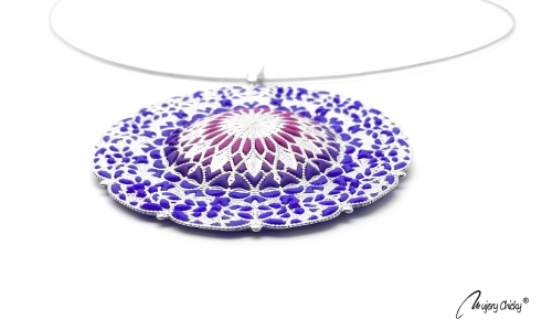 Colier Mandala Purple Velvet