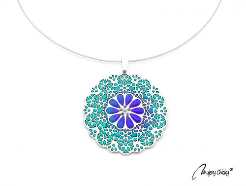 Colier Flower Power - Lagoon