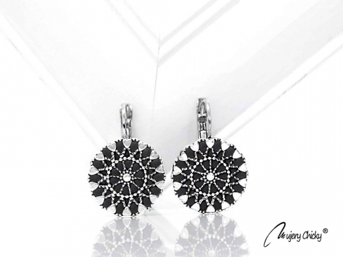 Cercei Mandala Circular - Black