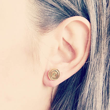 Cercei  Spirala auriu