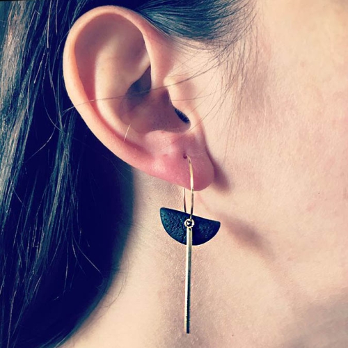 Cercei Mini Isra  Argintiu