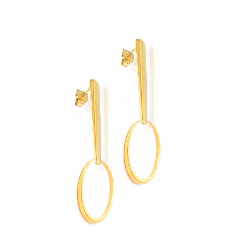 Cercei Floating Circle Auriu