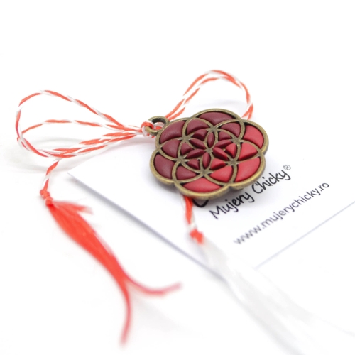 Martisor Brosa Floarea Vietii - Brandy