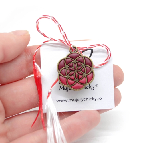 Martisor Brosa Floarea Vietii - Brandy