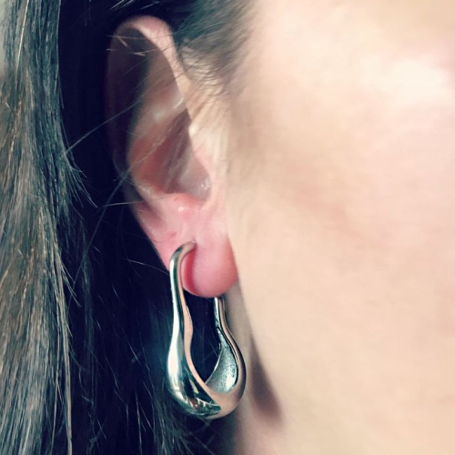 Cercei Lire Argintiu