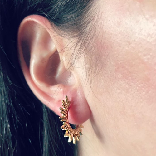 Cercei Raze de Soare Aurii