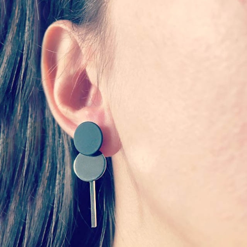 Set Black Section Out Argintiu