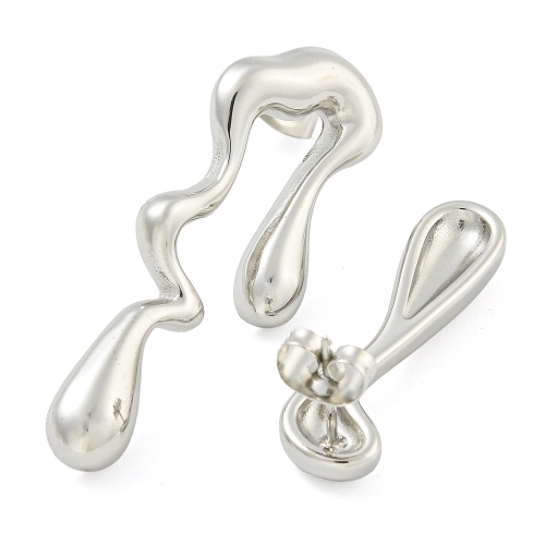 Cercei Droplet Argintiu