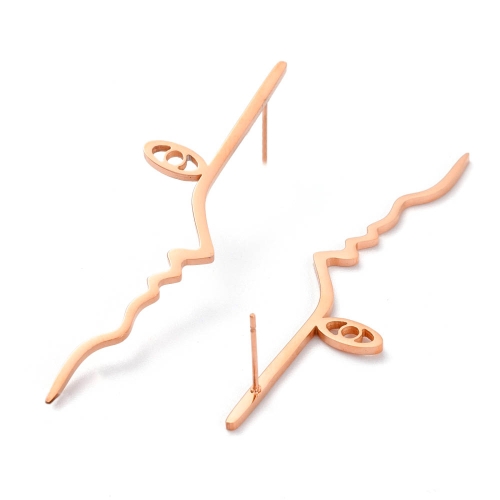 Cercei Face Auriu Rose