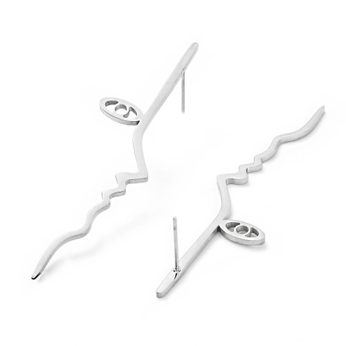 Cercei Face Argintiu