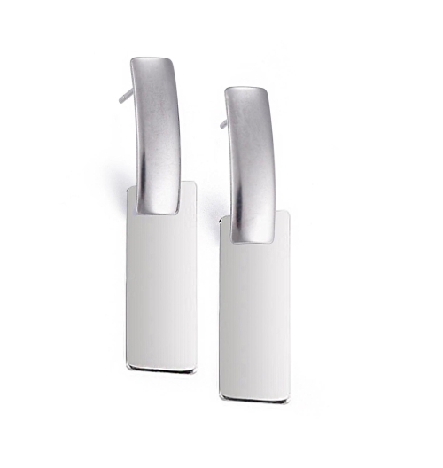 Cercei  Tranquil Argintiu