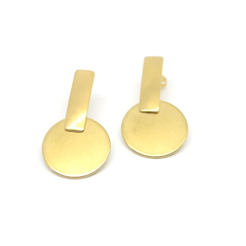 Cercei Solid Circle Auriu