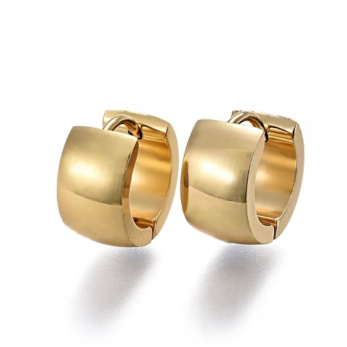 Cercei Huggie Hoop Rotund Auriu