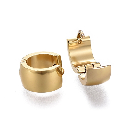 Cercei Huggie Hoop Rotund Auriu