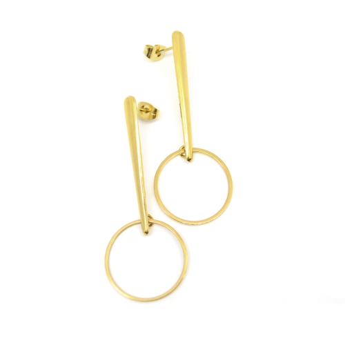 Cercei Floating Circle Auriu