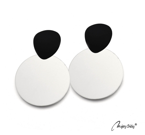 Cercei Seila Rotund Argintiu