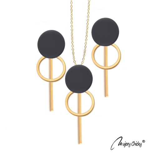 Set  Black Section In Auriu