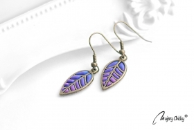 Cercei Frunza Lavander