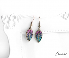 Cercei Frunza Orchid