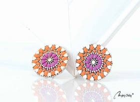 Cercei Mandala Silver - Astral orange