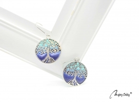 Cercei Tree of life Argintiu - Midnight