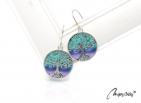 Cercei Tree of life Argintiu - Vivid 