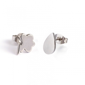 Cercei Nor cu fulger si picatura de ploaie