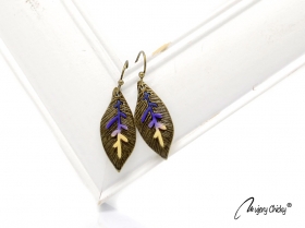 Cercei Frunza stilizata - Aster