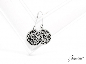 Cercei Bloom argintiu  - Negru