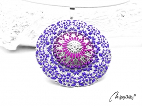 Colier Mandala Purple Velvet