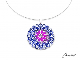 Colier Flower Power - Purple Velvet