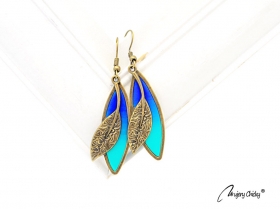 Cercei Frunza Dubla - Brilliant