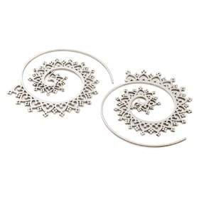 Cercei Bohami Argintiu