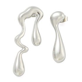 Cercei Droplet Argintiu