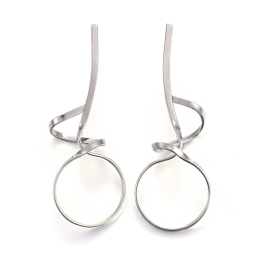 Cercei Twist Argintiu