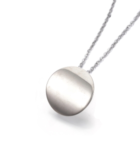 Colier Disc Argintiu