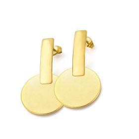 Cercei Solid Circle Auriu